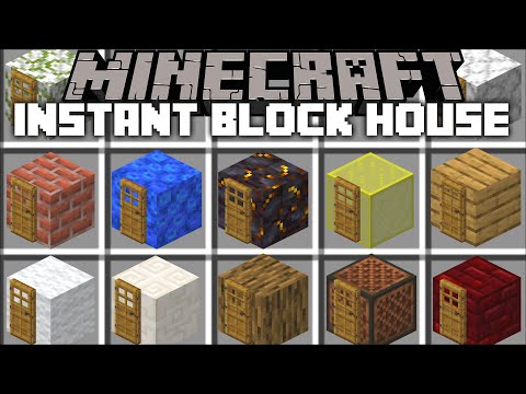 MC Naveed - Minecraft - Minecraft INSTANT BLOCK HOUSE MOD / INSTANT STRUCTURES BUILDS !! Minecraft Mods