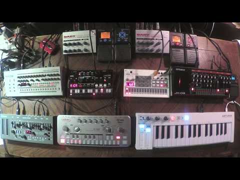 SH-01A JX-03 TR-09 TT-303 Sample Kick - Live Goa Psytrance Jam - 2018-07-02