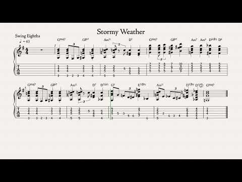 Stormy Weather chromatic diminished connecting chord