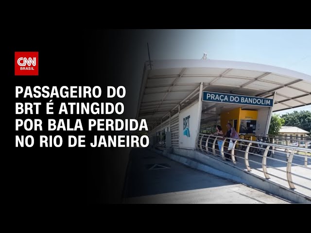 Passageiro do BRT é atingido por bala perdida na zona oeste do Rio | CNN 360º