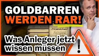Goldbarren werden knapp! Diese Optionen gibt es