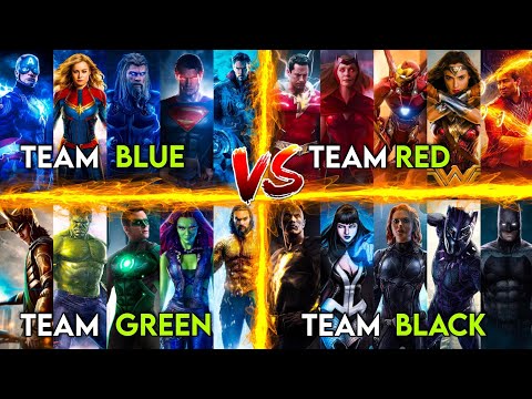 Team Blue Vs Team Red Vs Team Green Vs Team Black | The Skz Creations
