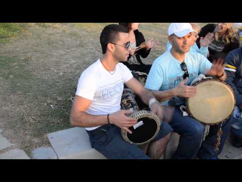 2456 - Darbouka Pro Drummer  - Dado Drums Circle 5 April 2014