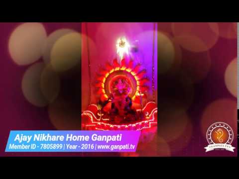 Ajay Nikhare Home Ganpati Decoration Video