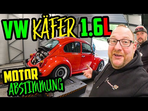 Käfer-Profi PACKT mit an! - VW Käfer 1600ccm - Abstimmung am Prüfstand!