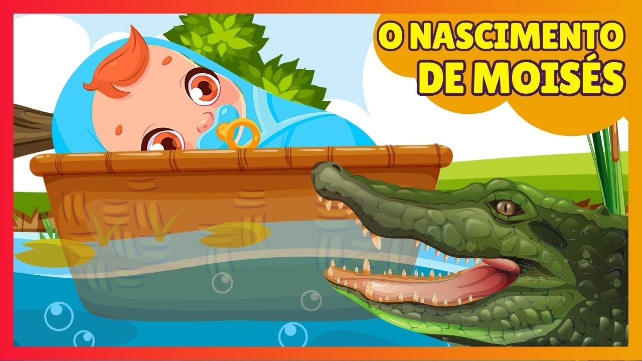O NASCIMENTO DE MOISÉS | EXÔDO 2 | MOISÉS NO RIO NILO | DESENHO BÍBLICO INFANTIL