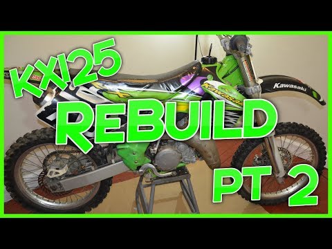 1998 Kx125 Complete Rebuild - Part 2 (Back Together & First Start)