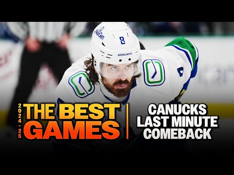 Canucks' LAST MINUTE Comeback 🐋 Best Regular Season Games 2024-25