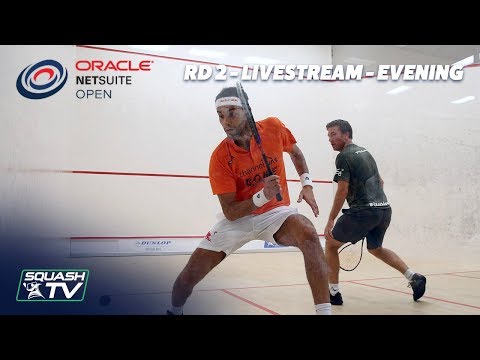 Oracle NetSuite Open Squash 2019 - Rd 2 Livestream - Evening Session