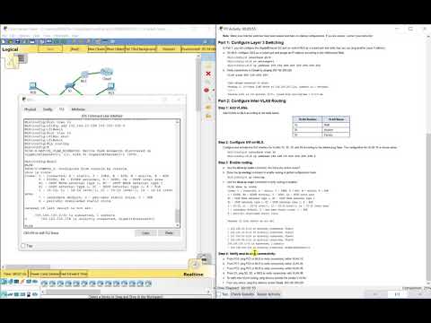 PKT 2.3.1.5 - Configure Layer 3 Switching and Inter-VLAN Routing