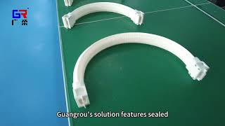 Dust-free drag chain in explosion-proof environment