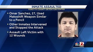 Inmate left with 12 wounds after assault at Forsyth County jail