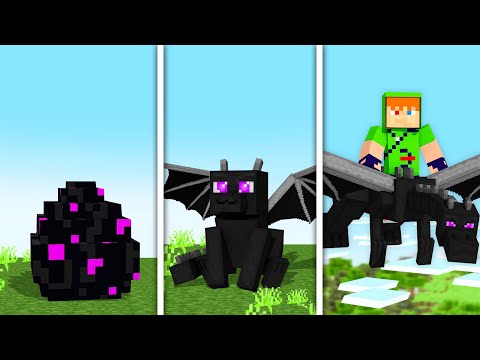 COMO TREINAR O SEU DRAGÃO NO MINECRAFT!! (Adotei o Ender Dragon)