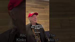 @AliceCooper telling Dave Davies about the first time he heard &#39;All Day and All of the Night&#39;! 🎸
