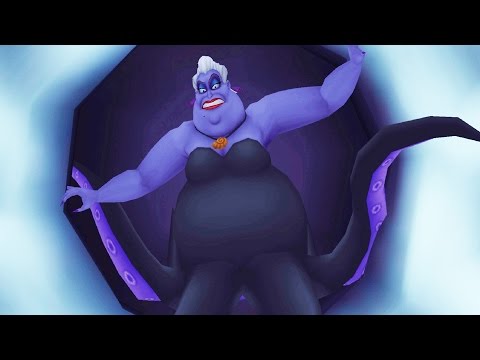 Kingdom Hearts: Ursula Boss Fight (PS3 1080p)