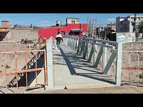 Quedó habilitada la nueva pasarela peatonal sobre el canal Yrigoyen