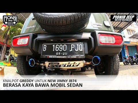 KNALPOT GREDDY BIKIN NEW JIMNY BERASA MOBIL SEDAN || PIONIR JEEP