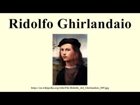 Ridolfo Ghirlandaio