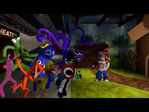 FNF VS Rainbow Friends 1.5 But Pink, Yellow And Red Join in