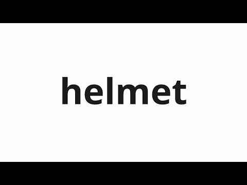 How to pronounce helmet | 헬멧 (helmet in Korean)