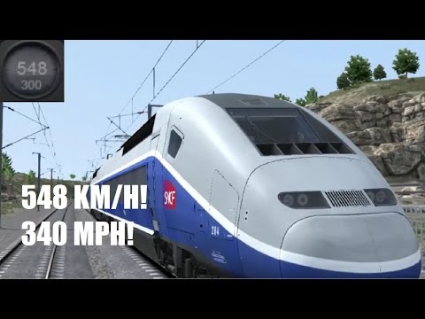 Train Simulator 2017 | TGV Duplex Top Speed 548 km/h (340 mph)