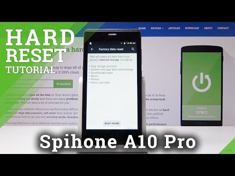 How to Factory Reset SPIPHONE A10 Pro - Master Reset / Delete Data