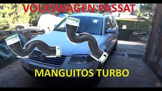 Cómo sustituir los MANGUITOS del TURBO e INTERCOOLER para reparar BUFIDO del turbo. Passat 1.9 TDI
