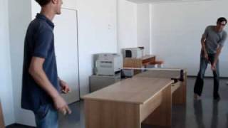 preview picture of video 'Tischtennis im Büro - Berlin  (Schmalspurvariante)'
