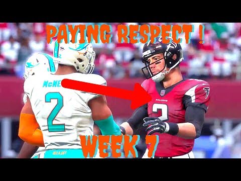 Madden 18 Career Mode QB Ep 7 - MATT RYAN PAYING RESPECT AFTER A CRAZY GAME ! **BATTLE TO THE END**