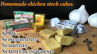 How to make Healthy Chicken Stock Cubes at home without MSG or preservatives