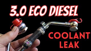 3.0 Eco Diesel Removing Intake Manifold for Coolant Leak