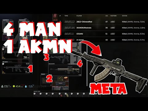 4 PMC VS 1 AKMN META ON RESORT SHORLINE - Escape From Tarkov