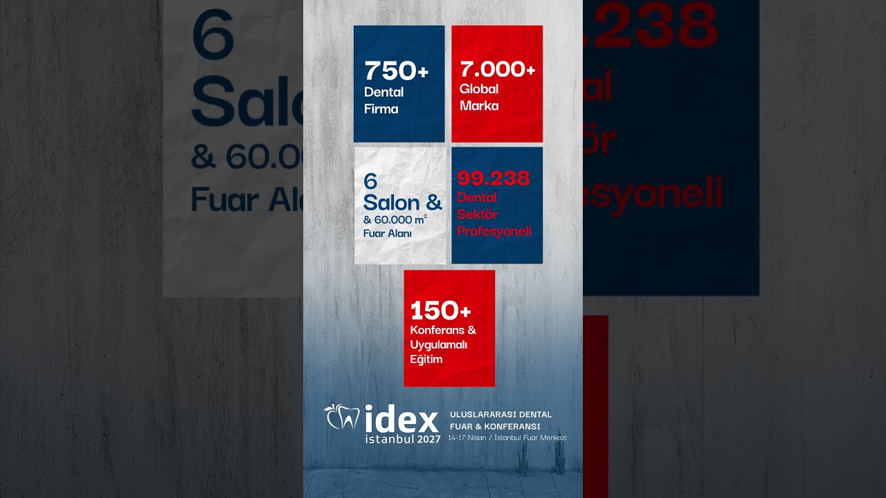 ✨ IDEX ISTANBUL 2027, dental sektör profesyonellerini İstanbul’da bir araya getiriyor!