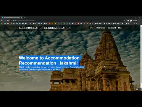 Accommodation Recommendation Location Flask App in Python Projects