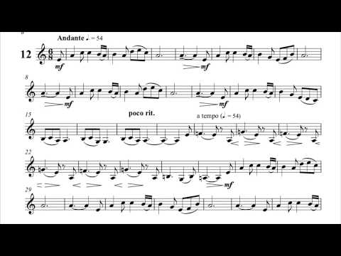 Ost Lyrical Study #12 for Trumpet