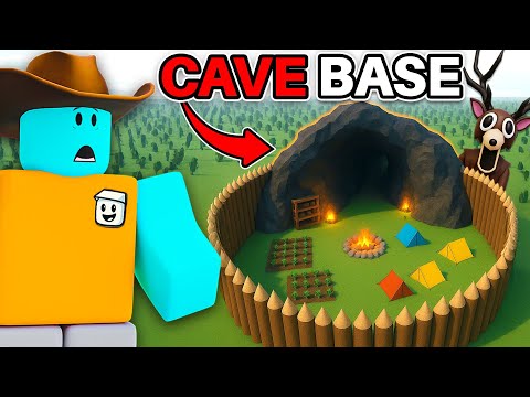I Built a INSANE CAVE Base in 99 Nights in the Forest