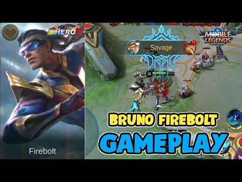 NEW SKIN BRUNO FIREBOLT GAMEPLAY MOBILE LEGENDS
