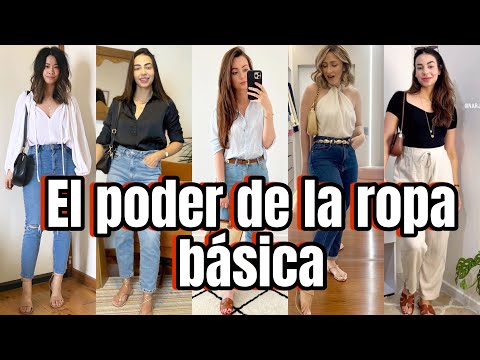 OUTFITS 24-2025 IDEAS DE ROPA BÁSICA SENCILLA  / CÓMO COMBINAR ROPA SENCILLA CON PERSONALIDAD