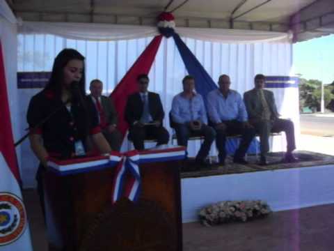 MAESTRA DE CEREMONIA  EN LA INAUGURACIÓN EN CRUCE BELLA VISTA