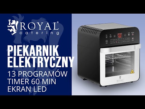 Video - Piekarnik elektryczny - 13 programów - 1600 W - 12 l