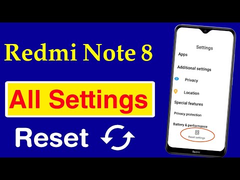 How to Reset Settings in Redmi Note 8 | Redmi Note 8 Settings Reset Kaise Kare