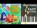 The Mighty Jungle Theme Song FAST Both Hands Easy Piano Tutorial