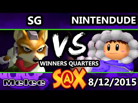 S@X - SG (Fox) Vs. VGz | Nintendude (Ice Climbers) SSBM Winners Quarters - Smash Melee