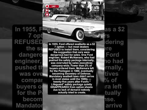 Thumbnail for Detroit's Biggest Automaker Said No to Seatbelts — One Engineer Installed Them Anyway by SEAT, Ford SAF, Car, Ford EX