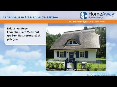 Usedom: Exklusives Reet-Ferienhaus am Meer, auf großem Naturgrundstück - FeWo-direkt.de Video