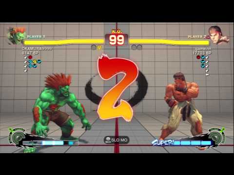 SSF4 OKAMURA9999 VS GAMEINN HD
