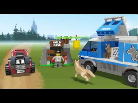 Vidéo LEGO City 4441 : Le fourgon du chien de police