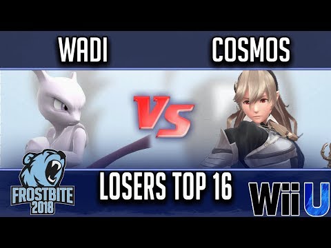 Frostbite 2018 Smash 4 Singles  LOSERS TOP 16 -  WaDi (Mewtwo) vs  Cosmos (Corrin)