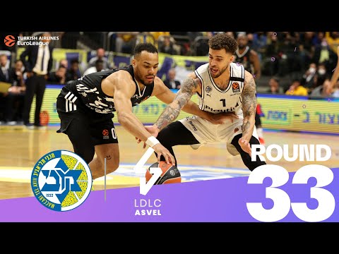 Zizic glänzt, Maccabi überholt ASVEL! | Runde 33, Highlights | Turkish Airlines EuroLeague