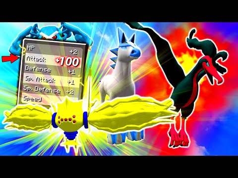 Minecraft Pixelmon but beating one Pokemon fully EV trains your Pokemon